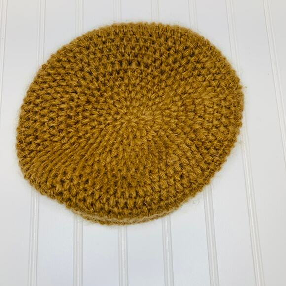 Camel Knit Newsboy Cap Hat Flatcap OSFA - Picture 1 of 4